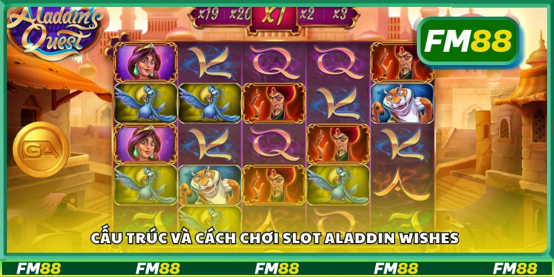 Tìm hiểu cấu hình và lối chơi của game slot Aladdin Wishes