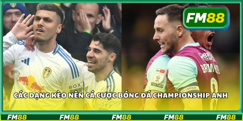 Các dạng kèo nên cá cược bóng đá Championship Anh