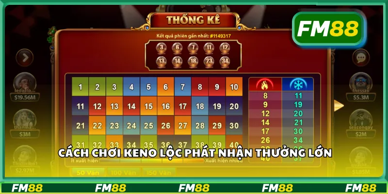 Cách chơi keno lộc phát nhận thưởng lớn