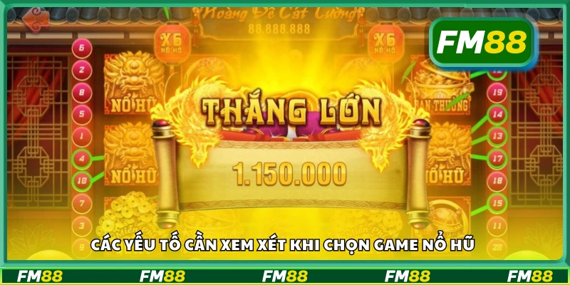 Tiêu chí chọn slot game dễ trúng
